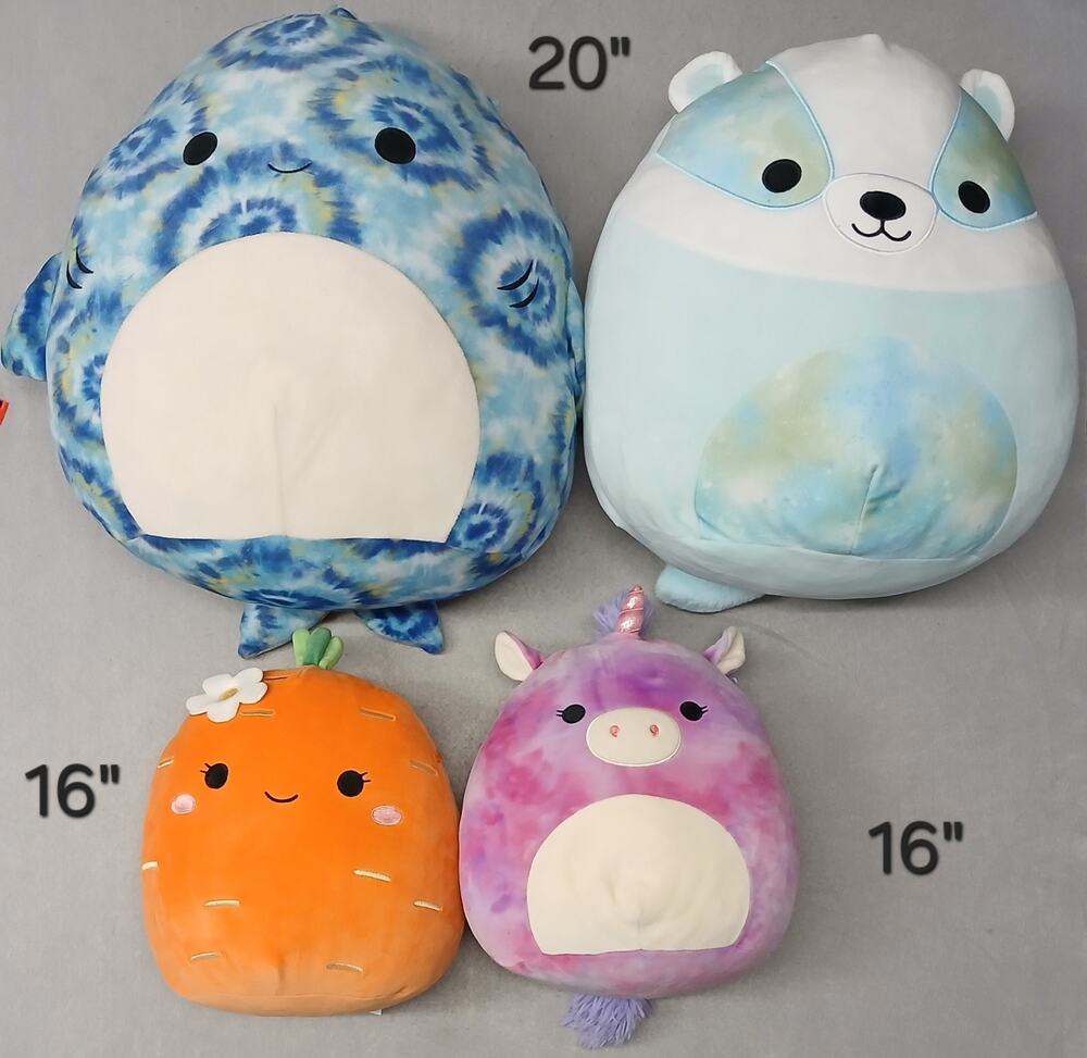 Squishmallows (20in. & 16in.) Various Plushies